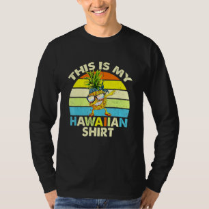 Dabbing Pineapple Det här är min hawaiian Sunset V T Shirt