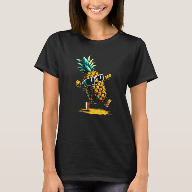 Dabbing Pineapple Hawaiian s Tropical Aloha Beache T Shirt (Framsida)