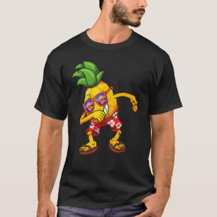Dabbing Pineapple Sunglasses Aloha Beacher Hawaii T Shirt