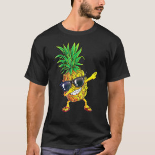 Dabbing Pineapple Sunglasses Aloha Beacher Hawaii T Shirt