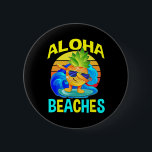 Dabbing Pineapple Surfer Aloha Beacher Sommar Knapp<br><div class="desc">Dabbing Pineapple Surfer Aloha Beacher Sommar</div>