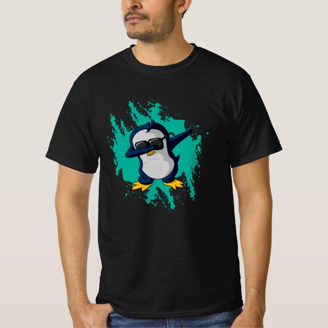 Dabbing Pinguin Dab Kall Ice Funny Gift Idea Coola T Shirt (Framsida)