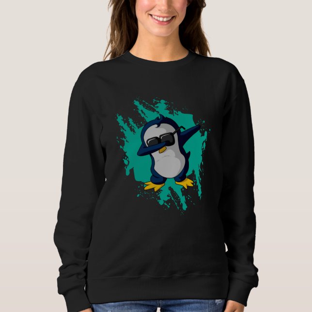 Dabbing Pinguin Kall Ice Funny Gift Idea Coola T Shirt (Framsida)