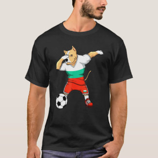 Dabbing Pitbull Dog Bulgaria Soccer Fans Jersey Fo T Shirt