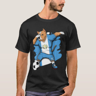 Dabbing Pitbull Guatemala Fotboll Älskare Tröja Fo