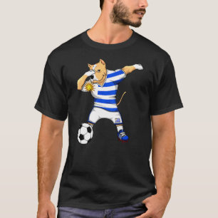 Dabbing Pitbull Hund Uruguay Ocer Fläkt Jersey Foo T Shirt