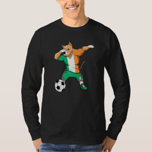 Dabbing Pitbull Ireland Ocer Fläkt Jersey Irish F T Shirt