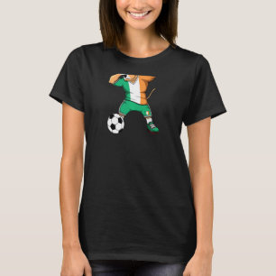 Dabbing Pitbull Irland Fotbollströja Irländsk Fotb T Shirt