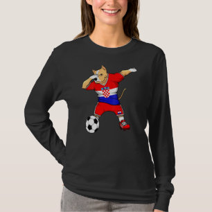 Dabbing Pitbull Kroatien Ocer Fläkt Jersey Kroatie T Shirt