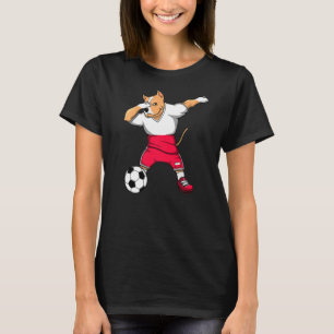 Dabbing Pitbull Poland Soccer Fläkt Jersey Poland  T Shirt