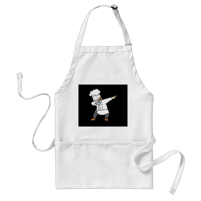 Dabbing Pizza Chef Baker Pizzabaker Dab-dansgåva Förkläde (Framsidan)