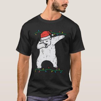 Dabbing Polar Bear Dab Xmas Pjs Christmas Boys Kid T Shirt