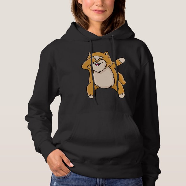 Dabbing Pommanian T Shirt (Framsida)