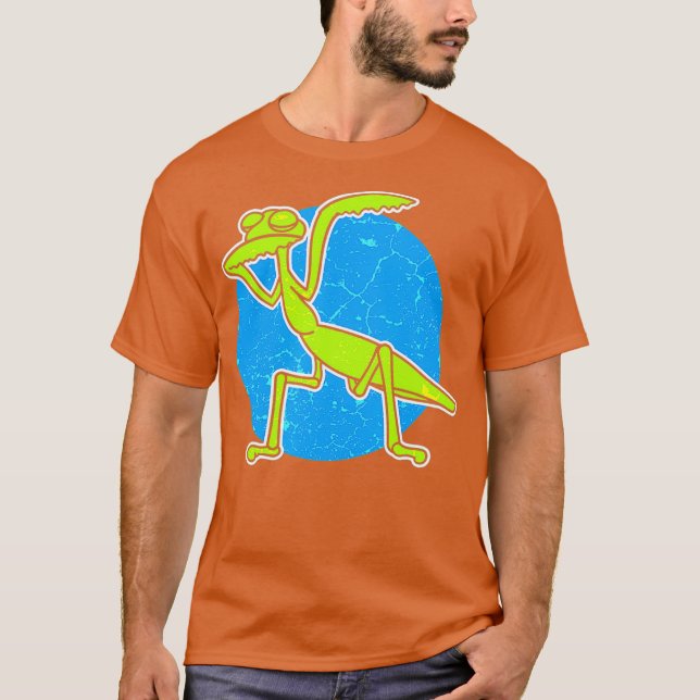 Dabbing Praying Mantis - Funny Dab Kryp Shirt T (Framsida)
