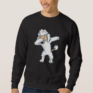 Dabbing Pudel Hund Dab Dance Lång Ärmad Tröja