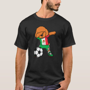Dabbing Pudel Hund Mexico Ocer Fläkt Jersey Footb T Shirt