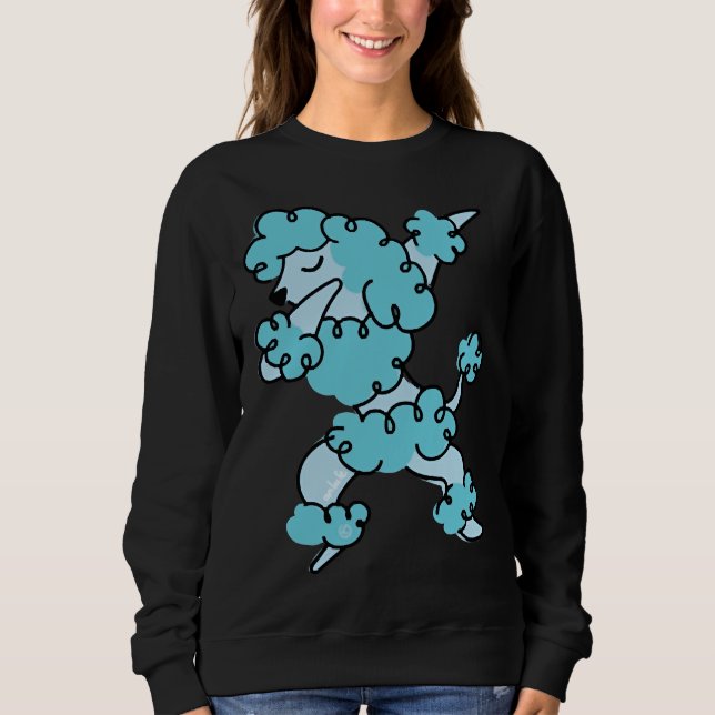 Dabbing Pudel T Shirt (Framsida)