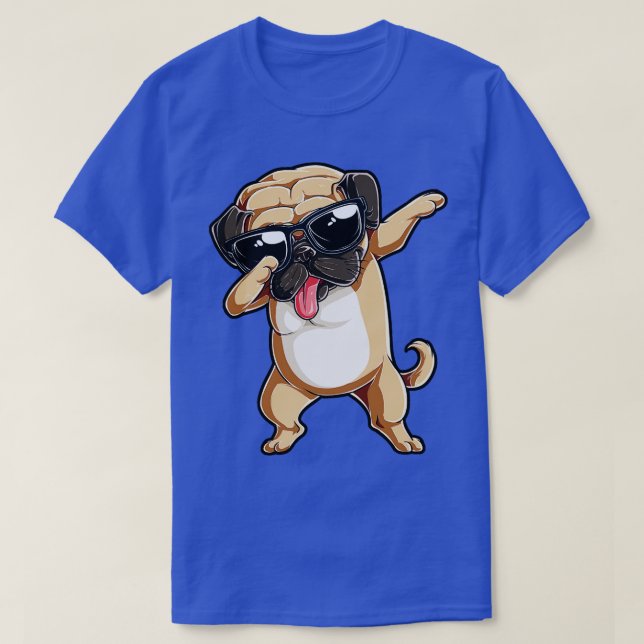 Dabbing Pug Garcons Filles Dab Dance Hund Puppy Lo T Shirt (Design framsida)