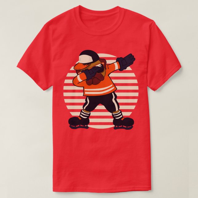 Dabbing Pug Hund T Shirt (Design framsida)
