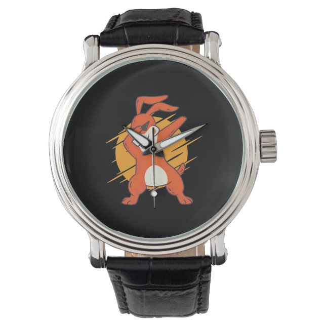 Dabbing Rabbit Armbandsur (Framsida)