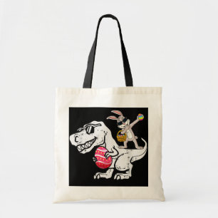 Dabbing Rabbit Påsk Day Dinosaur Dino Eggs Boys Tygkasse