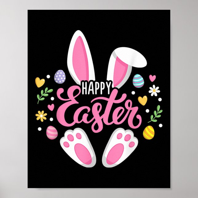 Dabbing Rabbit Påsk Day Eggs Dab Boys Girls Kid Poster (Framsidan)