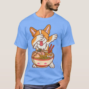Dabbing Ramen Anime Funny Noodles Kawaii Hund Japa T Shirt
