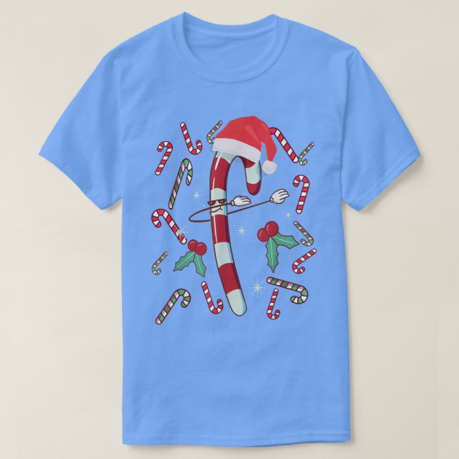 Dabbing Red White Polkagrisars God jul 2021 T Shirt (Design framsida)