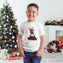 Dabbing Reindeer jul Kids T-Shirt