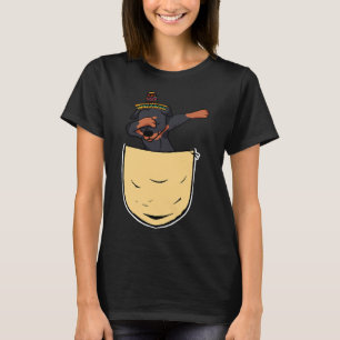 Dabbing Rottweile Cinco De Mayo Pocket T Shirt