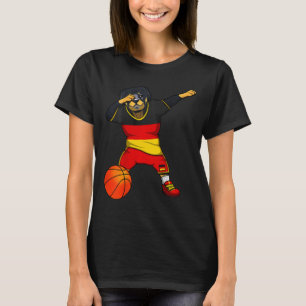 Dabbing Rottweiler Tyskland Jersey Tysk Sketll Lo T Shirt
