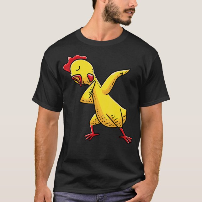 Dabbing Rubber Chicken Manar Women Kids T Shirt (Framsida)