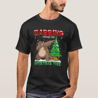 Dabbing runt Julgran Bobcat Julafton Cost T Shirt
