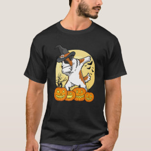 Dabbing Saint Bernard Dab Dance Rolig hund Hallowe T Shirt
