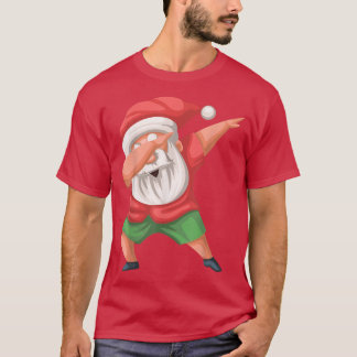 Dabbing Santa Beach jultomten i juli T Shirt