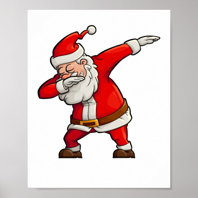 Dabbing santa Christmas Poster (Framsidan)