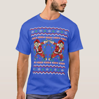 Dabbing Santa Claus Christmas Funny Ugly Xmas  T Shirt