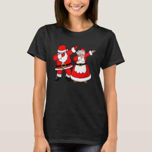 Dabbing Santa & Claus jul Time Dab Dance T Shirt