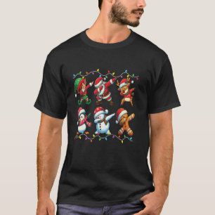 Dabbing Santa Elf Kids Boys Girls Manar jul Da T Shirt