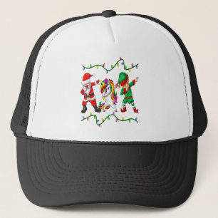 Dabbing Santa Elf Unicorn jul Kids Boys Manar Keps