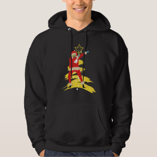 Dabbing Santa for Boys Girls Julgran Light Hoodie