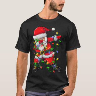 Dabbing Santa for Boys Girls Julgran Light T Shirt