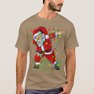 Dabbing Santa for Boys Girls Ugly jul Light Light T Shirt