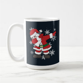 Dabbing Santa Funny Christmas Snow Kaffemugg
