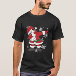 Dabbing Santa Funny Christmas Snow T Shirt