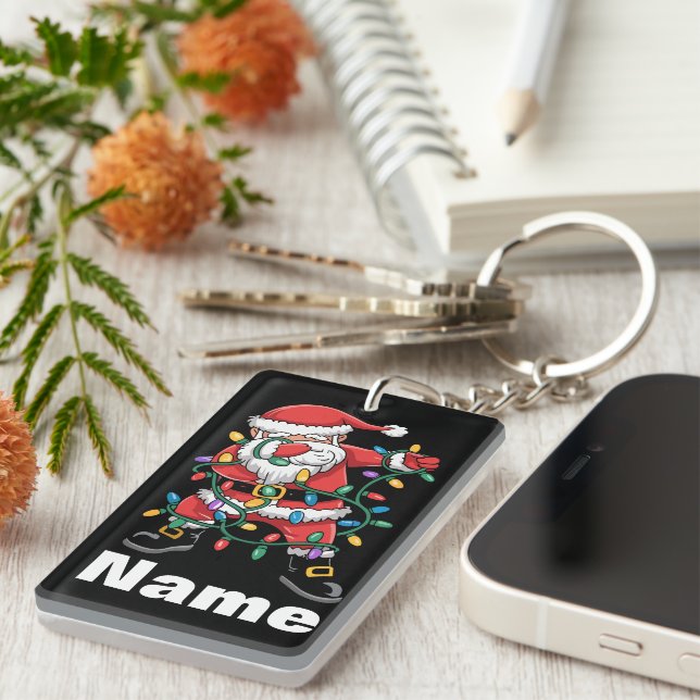 Dabbing Santa Funny Personalized Christmas Gift (Högra Framsidan)