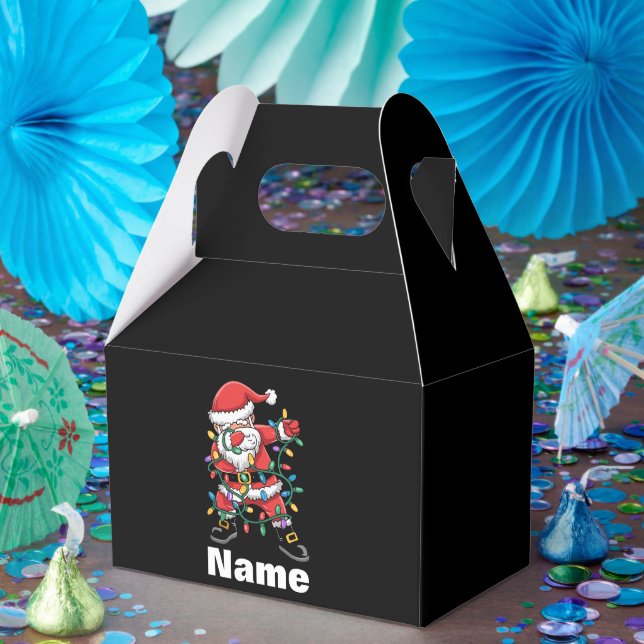 Dabbing Santa Funny Personalized Christmas Gift Presentaskar (Part)
