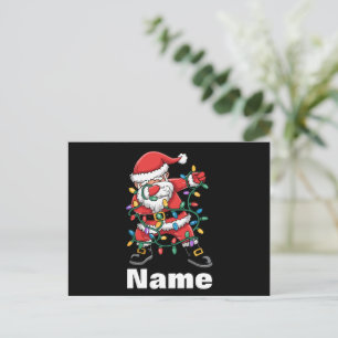Dabbing Santa Funny Personlig julgåva Helg Vykort
