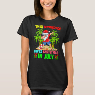 Dabbing Santa Handflatan Träd Denna Kärlek Christm T Shirt
