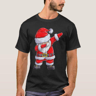 Dabbing Santa Julgran Ljus Julafton Gifts T Shirt